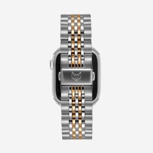 Melbourne Stainless Steel Apple Watch Band – Silver / Gold