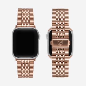 Melbourne Stainless Steel Apple Watch Band – Vintage Rose Gold