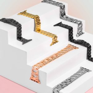 Berlin Stainless Steel Apple Watch Band – Matte Black