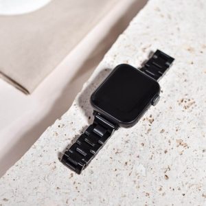 Berlin Stainless Steel Apple Watch Band – Matte Black