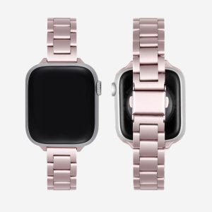 Berlin Stainless Steel Apple Watch Band – Pink