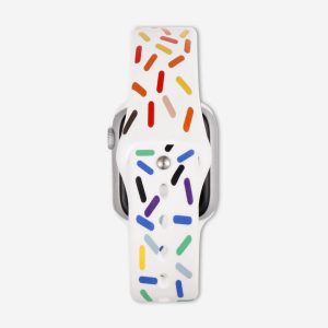 Midsumma Silicone Apple Watch Band – White