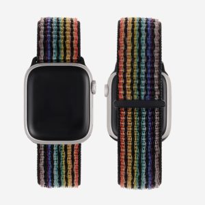 Striped Sport Loop Apple Watch Band – Midsumma Dark