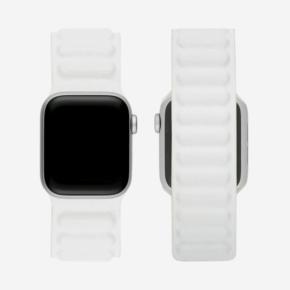 Magnetic Link Apple Watch Band - White
