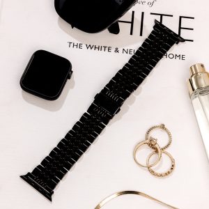 Melbourne Stainless Steel Apple Watch Band – Black