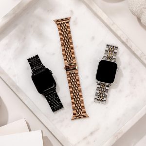 Melbourne Stainless Steel Apple Watch Band – Vintage Rose Gold