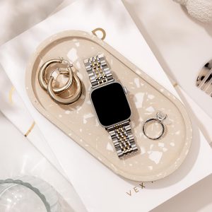 Melbourne Stainless Steel Apple Watch Band – Silver / Gold