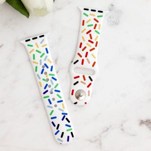 Midsumma Silicone Apple Watch Band – White