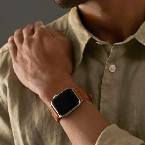 Italian Calf Leather Apple Watch Band – Sand