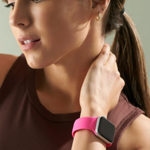 Classic Silicone Apple Watch Band – Hot Pink