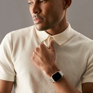 Classic Stainless Steel Apple Watch Band – Silver