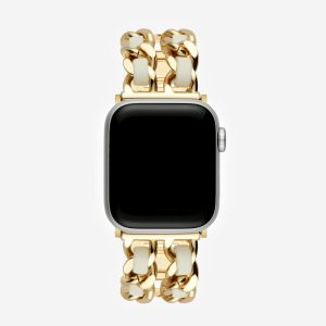 Paris Bracelet Apple Watch Band – Gold / White