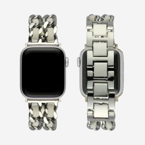 Paris Bracelet Apple Watch Band – Silver / White