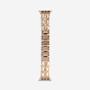 Paris Bracelet Apple Watch Band – Vintage Rose Gold / White