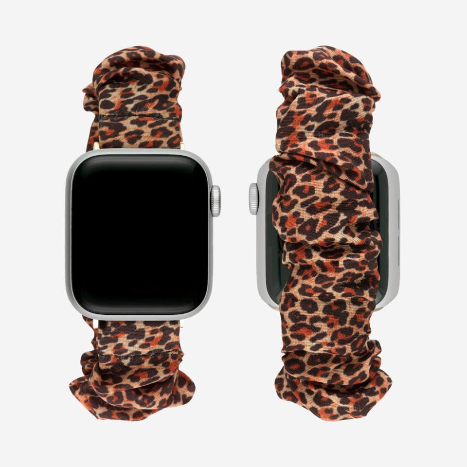Scrunchie Apple Watch Band - Leopard Lover