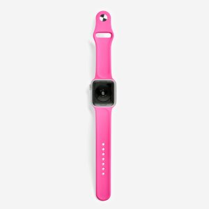 Classic Silicone Apple Watch Band – Hot Pink