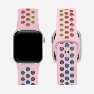 Silicone Sports Apple Watch Band – Pink/Pride
