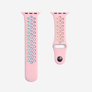 Silicone Sports Apple Watch Band – Pink/Pride