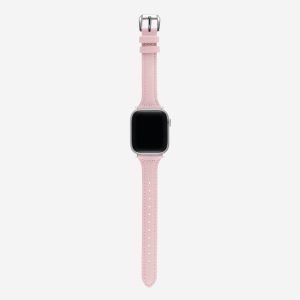 Slim Leather Apple Watch Band – Blush