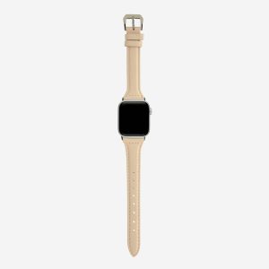 Slim Leather Apple Watch Band – Oatmeal