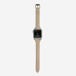 Slim Leather Apple Watch Band – Oatmeal