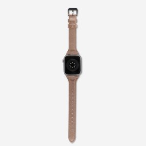 Slim Leather Apple Watch Band – Rose Gold
