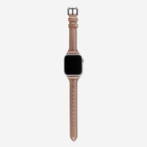 Slim Leather Apple Watch Band – Rose Gold