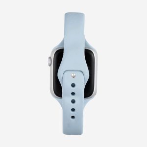 Slim Silicone Apple Watch Band – Blue Mist