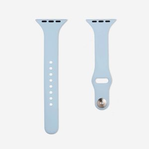 Slim Silicone Apple Watch Band – Blue Mist