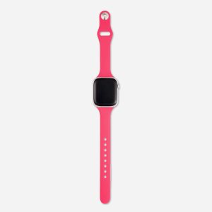 Slim Silicone Apple Watch Band – Hot Pink