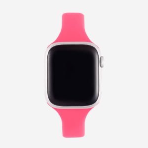 Slim Silicone Apple Watch Band – Hot Pink