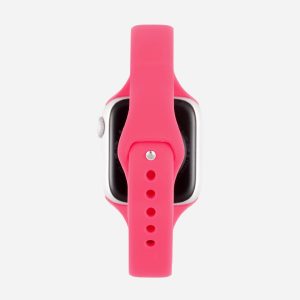 Slim Silicone Apple Watch Band – Hot Pink
