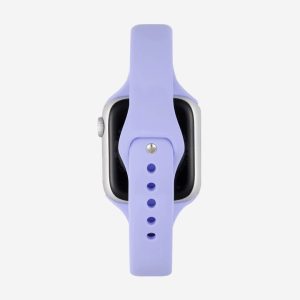 Slim Silicone Apple Watch Band – Lilac