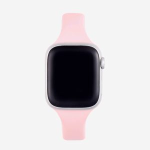 Slim Silicone Apple Watch Band – Pink
