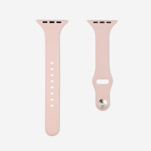 Slim Silicone Apple Watch Band – Pink Sand