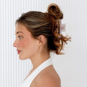 Vienna Claw Clip – Rose Quartz