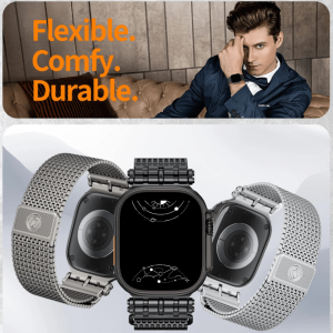 Beatus Magnetic Milanese Steel Band