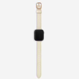 Copenhagen Leather Apple Watch Band – Alabaster / Vintage Rose Gold