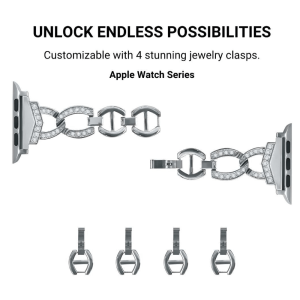 Decorus Slim Diamond Stainless Steel Band