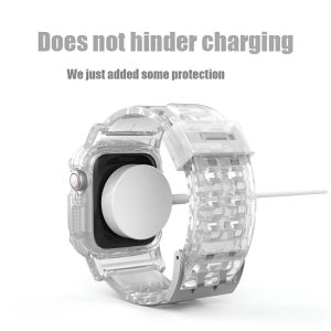 Glacier Transparent Silicone Stylish Band + Case
