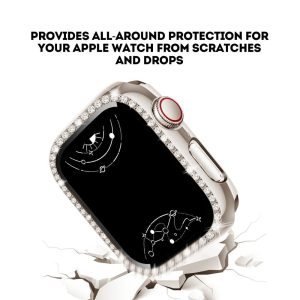 Indigeo Bling Diamond Tempered Glass Apple Watch Case