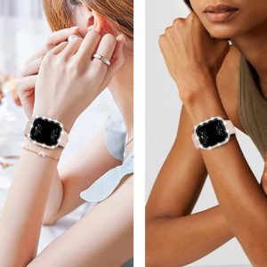 Indigeo Bling Diamond Tempered Glass Apple Watch Case