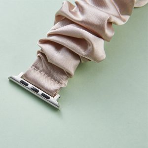 Scrunchie Apple Watch Band – Champagne