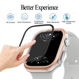 Sive Tempered Glass Metal Apple Watch Case