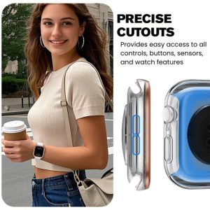 Sive Tempered Glass Metal Apple Watch Case