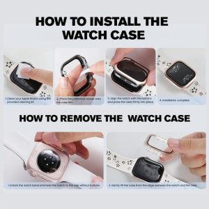 Sive Tempered Glass Metal Apple Watch Case