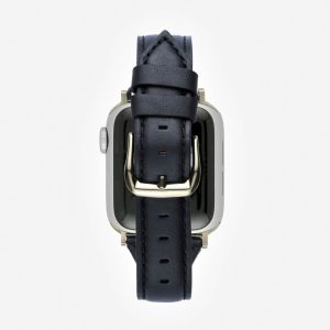 Slim Leather Apple Watch Band – Black