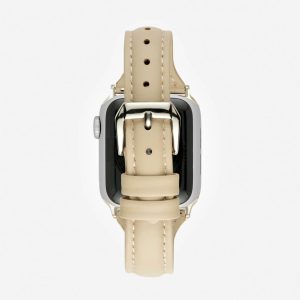 Slim Leather Apple Watch Band – Oatmeal