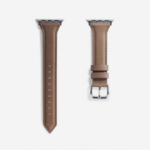 Slim Leather Apple Watch Band – Oyster