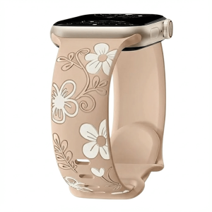 Velox Engraved Flower Silicone Band